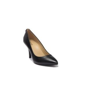 Michael Kors 3 inch leather black pump